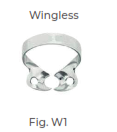 Premolars (winged) For general use with adjustable jaws according to gingival line shapes Fig. W1